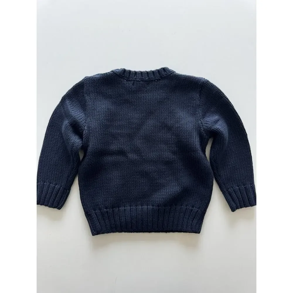 Ralph Lauren American Flag Sweater Polo Navy Baby Toddler 24 Months 24M Iconic